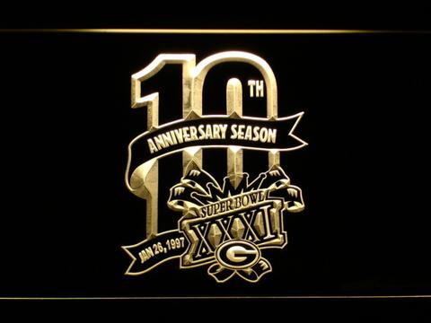 Green Bay Packers 10th Anniversary LED Neon Sign